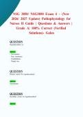 NSG 3850&sol; NSG3850 Exam 4 &ndash; &lpar;New 2026&sol; 2027 Update&rpar; Pathophysiology for Nurses II Guide &vert; Questions & Answers &vert; Grade A&vert; 100&percnt; Correct &lpar;Verified Solutions&rpar;- Galen