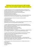 OCN Exam Test B with all Correct & 100&percnt; Verified Answers &vert;Actual Complete Update &vert;Already Graded A&plus;