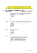 MBBS FINAL PROFESSIONAL EXAMINATION GYNAECOLOGY MODEL NEWEST VERSION