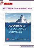 TESTBANK - AUDITING & ASSURANCE SERVICES&comma; 9TH Edition By Jerry Strawser&comma; Timothy Louwers