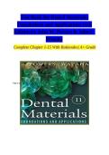 Test Bank Dental Materials Foundations and Applications 11th Edition John M&period; Powers John C&period; Wataha ISBN 9780323760069 Questions&comma; Answers and Rationales&NewLine;