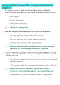 Biology 101 Final Exam 2026 &vert; Complete Study Guide &vert; Verified Questions & Answers &vert; Latest Update &vert; Graded A&plus;