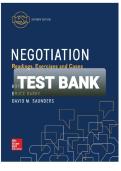 Test Bank for Negotiation&colon; Readings&comma; Exercises&comma; and Cases&comma; 7th Edition by Roy J&period; Lewicki&comma; Bruce Barry & David M&period; Saunders &vert; Complete Chapters 1&ndash;20 &vert; Verified Questions with Answers &vert; A&plus; Graded &vert; 2025&sol;2026 Updated
