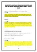SERIES 79 TESTS -INVESTMENT BANKING REPRESENTATIVE &vert;QUESTIONS AND VERIFIED ANSWERS&vert;A&plus; GRADED&vert; NEWEST 2026&sol;2027 UPDATE