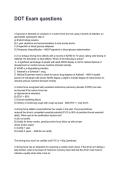 DOT Exam questions Questions with Detailed Explanations &lpar;2026&sol;2027&rpar;&NewLine;