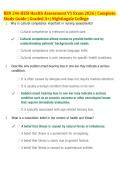 BSN 246 HESI Health Assessment V1 Exam &lpar;Nightingale College&rpar; 2026 &vert; Complete Study Guide &vert; Verified Questions & Answers &vert; Latest Update &vert; Graded A&plus;