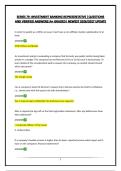 SERIES 79 -INVESTMENT BANKING REPRESENTATIVE &vert;QUESTIONS AND VERIFIED ANSWERS&vert;A&plus; GRADED&vert; NEWEST 2026&sol;2027 UPDATE