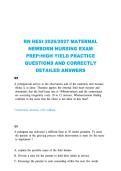 RN HESI Maternal Newborn Nursing Exam Prep &ndash; Verified Q&A &lpar;2026&sol;2027&rpar;