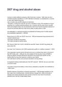 DOT drug and alcohol abuse Questions with Detailed Explanations &lpar;2026&sol;2027&rpar;&NewLine;