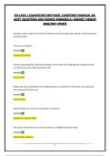 CFA LEVEL 1 &lpar;QUANTITAVE METHODS&rpar; -CHARTERED FINANCIAL ANALYST &vert;QUESTIONS AND VERIFIED ANSWERS&vert;A&plus; GRADED&vert; NEWEST 2026&sol;2027 UPDATE