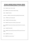 EMT BASIC -EMERGENCY MEDICAL TECHNICIAN  &vert;VERIFIED QUESTIONS AND ANSWERS&vert;GRADED A&plus;&vert;LATEST 2026&sol;2027