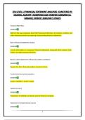 CFA LEVEL 1 &lpar;FINANCIAL STATEMENT ANALYSIS&rpar; -CHARTERED FINANCIAL ANALYST &vert;QUESTIONS AND VERIFIED ANSWERS&vert;A&plus; GRADED&vert; NEWEST 2026&sol;2027 UPDATE