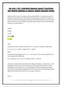CFA LEVEL 1 TEST -CHARTERED FINANCIAL ANALYST &vert;QUESTIONS AND VERIFIED ANSWERS&vert;A&plus; GRADED&vert; NEWEST 2026&sol;2027 UPDATE