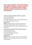 NHS 111 CLINICAL ASSESSMENT 1 PRACTICE EXAM&colon; 200 MCQS WITH ANSWER KEY & RATIONALES - COMPLETE COVERAGE OF ASSESSMENT&comma; LIFE-THREATENING CONDITIONS&comma; PEDIATRIC EMERGENCIES&comma; MATERNITY COMPLICATIONS&comma; AND MENTAL HEALTH INDICATORS