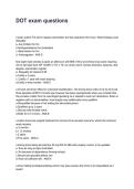 DOT exam questions Questions with Comprehensive Rationales &lpar;2026&sol;2027&rpar;&NewLine;