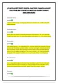 CFA LEVEL 1 CORPORATE ISSUERS -CHARTERED FINANCIAL ANALYST &vert;QUESTIONS AND VERIFIED ANSWERS&vert;A&plus; GRADED&vert; NEWEST 2026&sol;2027 UPDATE