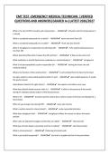 EMT TEST -EMERGENCY MEDICAL TECHNICIAN  &vert;VERIFIED QUESTIONS AND ANSWERS&vert;GRADED A&plus;&vert;LATEST 2026&sol;2027