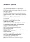 DOT Review questions Questions with Comprehensive Rationales &lpar;2026&sol;2027&rpar;&NewLine;