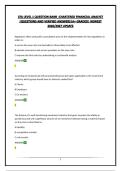 CFA LEVEL 1 QUESTION BANK -CHARTERED FINANCIAL ANALYST  &vert;QUESTIONS AND VERIFIED ANSWERS&vert;A&plus; GRADED&vert; NEWEST 2026&sol;2027 UPDATE