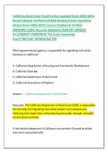 California Real Estate Final Practice Updated Exam 2026 WITH &NewLine;Recent Newest Verified And Well Analyzed Exam Questions  &NewLine;&lpar;Actual Exam 2026-2027&rpar; Correct Detailed & Verified &NewLine;ANSWERS &lpar;100&percnt; Accurate Solutions&rpar; ALREADY GRADED &NewLine;A&plus;&vert;&vert;NEWEST VERSION Of The Ex
