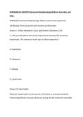 NURS6202 &lpar;CU-AGPCNP&rpar; Advanced Pathophysiology Midterm Exam &lpar;Qns and Ans&rpar;&period;