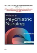 Test Bank For Keltner&rsquo;s Psychiatric Nursing&comma; 9th Edition by Debbie Steele &ndash; Complete  Chapters 1&ndash;36&comma;  Verified A&plus; Answers And Questions&comma; Latest Edition