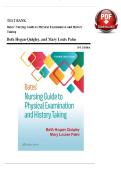 Bates' Nursing Guide to Physical Examination and History Taking 3rd Edition Test Bank &vert; Hogan-Quigley&NewLine;&NewLine;