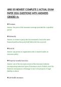 AINS 101 NEWEST COMPLETE 2 ACTUAL EXAM&NewLine;PAPER 2026 QUESTIONS WITH ANSWERS&NewLine;GRADED A&plus;