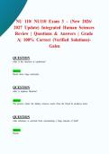 NU 110&sol; NU110 Exam 3 &ndash; &lpar;New 2026&sol; 2027 Update&rpar; Integrated Human Sciences Review &vert; Questions & Answers &vert; Grade A&vert; 100&percnt; Correct &lpar;Verified Solutions&rpar;- Galen