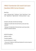 NR667 Chamberlain CEA week 8 exit exam Questions With Correct Answers 