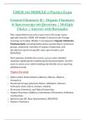 CHEM 104 MODULE 5 Practice Exam &lpar;PDF&rpar; &vert; &lpar;2026&rpar; General Chemistry II Exam Questions &vert; Organic Chemistry & Spectroscopy