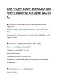 AINS COMPREHENSIVE ASSESSMENT 2026&NewLine;SOLVED QUESTIONS SOLUTIONS GRADED&NewLine;A&plus;
