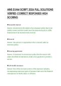 AINS EXAM SCRIPT 2026 FULL SOLUTIONS&NewLine;VERIFIED CORRECT RESPONSES HIGH&NewLine;SCORING