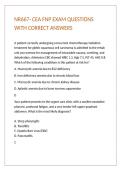 NR667- CEA FNP EXAM QUESTIONS WITH CORRECT ANSWERS 