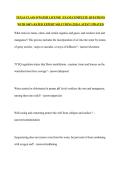 TEXAS CLASS D WATER LICENSE  EXAM &vert;COMPLETE QUESTIONS WITH 100&percnt; RATED EXPERT SOLUTIONS &vert;2026 LATEST UPDATED