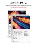 Solutions Manual for Introduction to Federal Income Taxation in Canada&comma; 46th Edition&comma; 2025-2026 by David Lin&comma; Devan Mescall&comma; Julie Robson&comma; Chapter 1-22 &vert; All Chapters&NewLine;