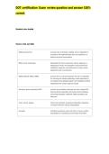 DOT certification Exam review question and answer 100&percnt; correct