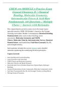 CHEM 104 MODULE 3 Practice Exam &lpar;PDF&rpar; &vert; &lpar;2026&rpar; General Chemistry II Exam Questions &vert; Chemical Bonding&comma; Molecular Geometry&comma; Intermolecular Forces & Acid-Base Fundamentals