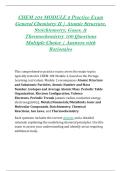 CHEM 104 MODULE 2 Practice Exam &lpar;PDF&rpar; &vert; &lpar;2026&rpar; General Chemistry II Exam Questions &vert; Atomic Structure&comma; Stoichiometry&comma; Gases & Thermochemistry
