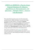 CHEM 104 MODULE 1 Practice Exam &lpar;PDF&rpar; &vert; &lpar;2026&rpar; General Chemistry II Exam Questions &vert; Kinetics&comma; Equilibrium & Thermodynamics