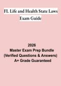 FL Life & Health State Laws Exam Guide PDF &vert; Florida Insurance Regulations Practice Questions & License Prep