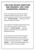 CNE Exam Review Questions 2026 &vert; Certified Nurse Educator Practice Test with Verified Answers&NewLine;&NewLine;