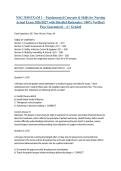NSG 3100 EXAM 1 &ndash; Fundamental Concepts & Skills for Nursing Actual Exam 2026&sol;2027 with Detailed Rationales &vert; 100&percnt; Verified &vert; Pass Guaranteed &ndash; A&plus; Graded