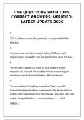 CNE Exam Questions 2026 &vert; 100&percnt; Correct Verified Answers for Certified Nurse Educator Test&NewLine;&NewLine;