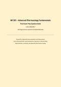 NR 565 Final Exam Study Guide &vert; Latest 2026&sol;2027 Edition &vert; 100&plus; Original Practice Questions & Complete Rationales &vert; Chamberlain University