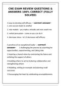 CNE Exam Review Questions 2026-2027 &vert; 100&percnt; Correct Fully Solved Answers for Certified Nurse Educator&NewLine;&NewLine;