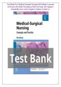 Test Bank For Medical Surgical Nursing Concepts and Practice 5th Edition By Holly K&period; Stromberg&vert;&vert; Complete Chapters 1-49&vert;&vert; Verified Answers And Questions A&plus;&comma; 2026 LATEST