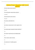 Asbestos Exam 1 Questions with Correct&NewLine;Answers