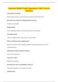 Asbestos Study Guide Questions with Correct&NewLine;Answers