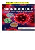 Test Bank Microbiology for the Healthcare Professional 3rd Edition Karin C&period; VanMeter ISBN 9780323530798 Questions&comma; Answers and Rationales&NewLine;